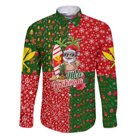 Hawaii Christmas Family Matching Long Sleeve Bodycon Dress and Hawaiian Shirt Mele Kalikimaka Kanaka Maoli - Wonder Print Shop