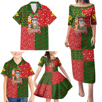 Hawaii Christmas Family Matching Puletasi Dress and Hawaiian Shirt Mele Kalikimaka Kanaka Maoli - Wonder Print Shop