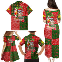 Hawaii Christmas Family Matching Puletasi Dress and Hawaiian Shirt Mele Kalikimaka Kanaka Maoli - Wonder Print Shop