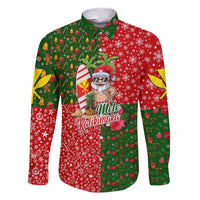 Hawaii Christmas Family Matching Short Sleeve Bodycon Dress and Hawaiian Shirt Mele Kalikimaka Kanaka Maoli - Wonder Print Shop