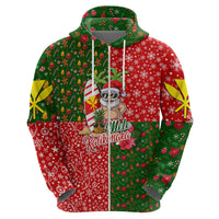 Hawaii Christmas Hoodie Dress Mele Kalikimaka Kanaka Maoli - Wonder Print Shop