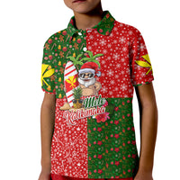 Hawaii Christmas Kid Polo Shirt Mele Kalikimaka Kanaka Maoli - Wonder Print Shop