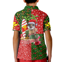 Hawaii Christmas Kid Polo Shirt Mele Kalikimaka Kanaka Maoli - Wonder Print Shop