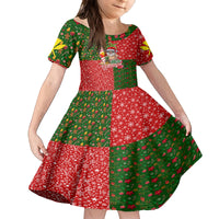 Hawaii Christmas Kid Short Sleeve Dress Mele Kalikimaka Kanaka Maoli - Wonder Print Shop
