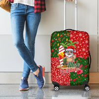 Hawaii Christmas Luggage Cover Mele Kalikimaka Kanaka Maoli - Wonder Print Shop