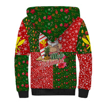 Hawaii Christmas Sherpa Hoodie Mele Kalikimaka Kanaka Maoli - Wonder Print Shop