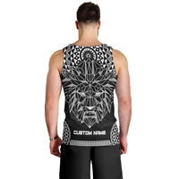Geometric Head Lion Men Tank Top - Wonder Print Shop