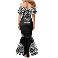 Geometric Head Lion Mermaid Dress - Wonder Print Shop