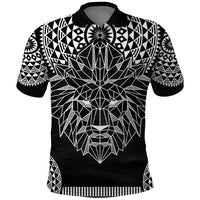 Geometric Head Lion Polo Shirt - Wonder Print Shop