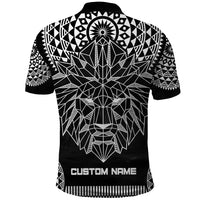 Geometric Head Lion Polo Shirt - Wonder Print Shop