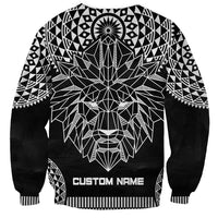 Geometric Head Lion Sweatshirt - Wonder Print Shop