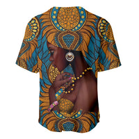 Personalized Black Girl Flora Baseball Jersey African Women - Wonder Print Shop