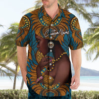 Personalized Black Girl Flora Hawaiian Shirt African Women - Wonder Print Shop