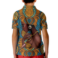 Personalized Black Girl Flora Kid Polo Shirt African Women - Wonder Print Shop