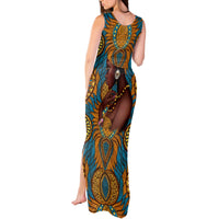 Personalized Black Girl Flora Tank Maxi Dress African Women - Wonder Print Shop
