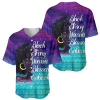 Black Strong Women Blessed Educated Baseball Jersey African Girl - Wonder Print Shop