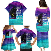 Black Strong Women Blessed Educated Family Matching Puletasi and Hawaiian Shirt African Girl - Wonder Print Shop