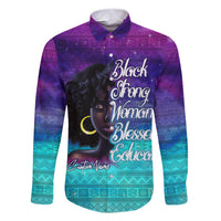 Black Strong Women Blessed Educated Family Matching Short Sleeve Bodycon Dress and Hawaiian Shirt African Girl - Wonder Print Shop