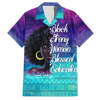 Black Strong Women Blessed Educated Hawaiian Shirt African Girl - Wonder Print Shop