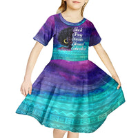 Black Strong Women Blessed Educated Kid Short Sleeve Dress African Girl - Wonder Print Shop