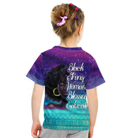 Black Strong Women Blessed Educated Kid T Shirt African Girl - Wonder Print Shop