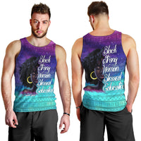 Black Strong Women Blessed Educated Men Tank Top African Girl - Wonder Print Shop