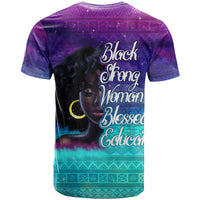 Black Strong Women Blessed Educated T Shirt African Girl - Wonder Print Shop