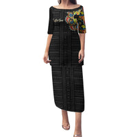 Personalized Sleeve African Pattern Family Matching Puletasi and Hawaiian Shirt Multi-Colored - Wonder Print Shop