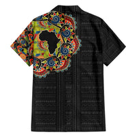 Personalized Sleeve African Pattern Family Matching Short Sleeve Bodycon Dress and Hawaiian Shirt Multi-Colored - Wonder Print Shop