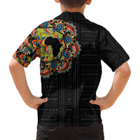 Personalized Sleeve African Pattern Kid Hawaiian Shirt Multi-Colored - Wonder Print Shop
