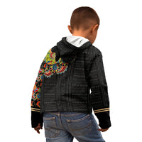 Personalized Sleeve African Pattern Kid Hoodie Multi-Colored - Wonder Print Shop