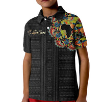 Personalized Sleeve African Pattern Kid Polo Shirt Multi-Colored - Wonder Print Shop