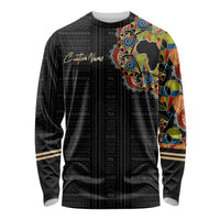 Personalized Sleeve African Pattern Long Sleeve Shirt Multi-Colored - Wonder Print Shop