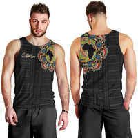 Personalized Sleeve African Pattern Men Tank Top Multi-Colored - Wonder Print Shop