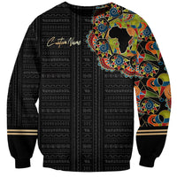 Personalized Sleeve African Pattern Sweatshirt Multi-Colored - Wonder Print Shop