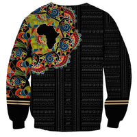 Personalized Sleeve African Pattern Sweatshirt Multi-Colored - Wonder Print Shop
