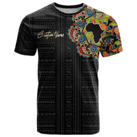 Personalized Sleeve African Pattern T Shirt Multi-Colored - Wonder Print Shop