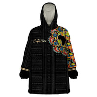 Personalized Sleeve African Pattern Wearable Blanket Hoodie Multi-Colored - Wonder Print Shop