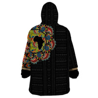 Personalized Sleeve African Pattern Wearable Blanket Hoodie Multi-Colored - Wonder Print Shop