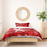 Switzerland Football 2024 Bedding Set Trophy Wing Style - Wonder Print Shop