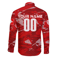 Personalized Switzerland Football 2024 Family Matching Long Sleeve Bodycon Dress and Hawaiian Shirt Trophy Wing Style - Wonder Print Shop