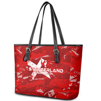 Switzerland Football 2024 Leather Tote Bag Trophy Wing Style - Wonder Print Shop