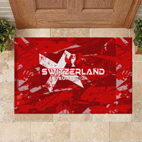 Switzerland Football 2024 Rubber Doormat Trophy Wing Style - Wonder Print Shop