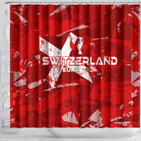 Switzerland Football 2024 Shower Curtain Trophy Wing Style