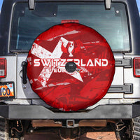 Switzerland Football 2024 Spare Tire Cover Trophy Wing Style - Wonder Print Shop
