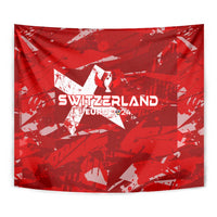 Switzerland Football 2024 Tapestry Trophy Wing Style - Wonder Print Shop