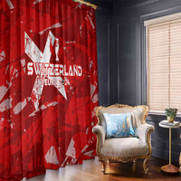 Switzerland Football 2024 Window Curtain Trophy Wing Style - Wonder Print Shop