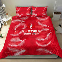 Austria Football 2024 Bedding Set Trophy Wing Style - Wonder Print Shop