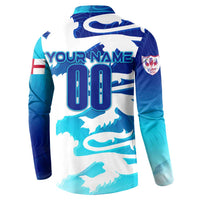 Personalized England Football 2024 Button Sweatshirt Trophy Wing Style - Wonder Print Shop