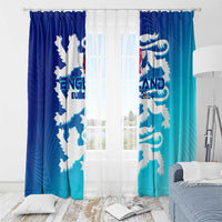 England Football 2024 Window Curtain Trophy Wing Style - Wonder Print Shop